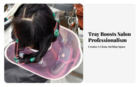 Prevents Dripping Hair Perming Neck Tray Leak-Proof Hair Perming Tray Waterproof for Hairdressers, DIY Enthusiasts, Barber Shop, Home Use