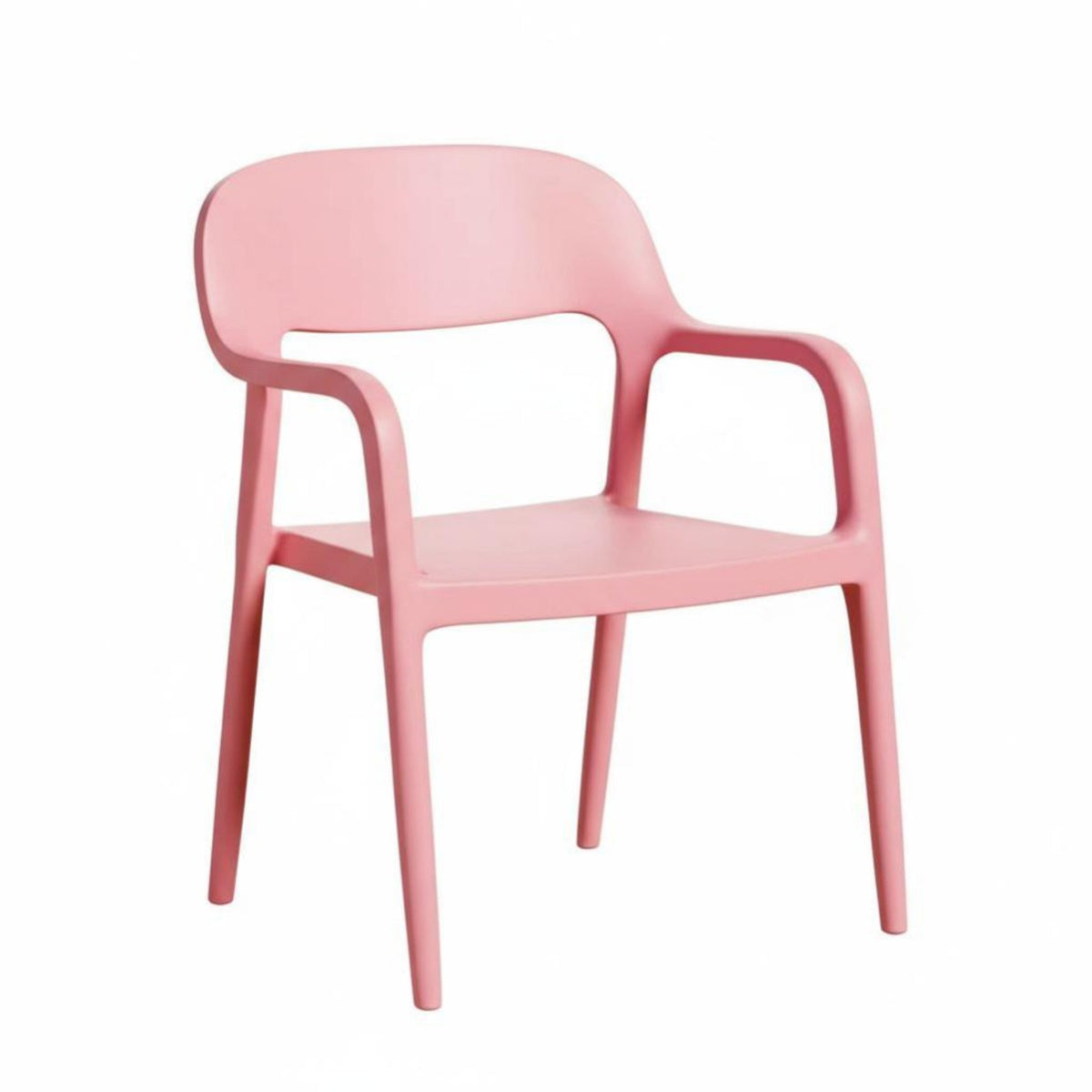 Thickened Construction Molded Stackable Chair Modern Minimalist Design Molded Shell Chair Integrated Armrests Plastic Armchair Ergonomic Backrest for Homeowners, Restaurant Owners, Event Planners, Dining Room, Kitchen, Home Office, Balcony