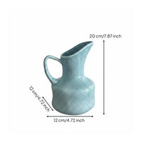 Ceramic Pitcher Vase Multifunctional Decorative Pottery Jug Glazed Finish