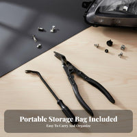 3 Pieces Car Clip Removal Pliers Kit Heavy Duty for Mechanics, DIY Enthusiasts