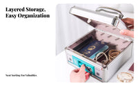 Portable currency Safe sturdy 3-digit code securing mechanism securing mechanism Safe Box Anti for Shop, Students