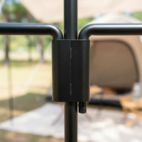 With Hook Camping Lantern Stand Easy to Assemble Portable Camping Light Stand Foldable Detachable Camp Hanger Lightweight for Hiking