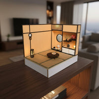 Japanese Theme Dollhouse DIY Mini Tatami Room Handmade for Desktop