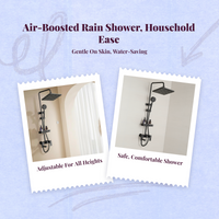 High-pressure rainfall showerhead.