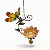 Butterfly Bird Feeder with Bowl Stable Hanging Bird Feeder with Bell Heavy Duty