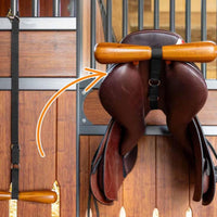 Cross Shaped Saddle Storage spaceSaving Wooden Saddle Hanger Rustic Equestrian Gear