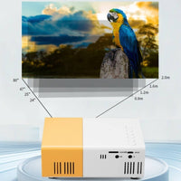 Portable Mini Display Device Compact Display Device with Controller Control 1080p Supported Tabletop for Children, Families, Movie Nights, Bedroom, Living Room