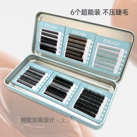 Multicolor Eyelash Storage Box with Magnetic Closure for Lash Extensions Display