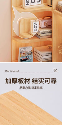 书架转角置物架学生专用拐角书柜档案收纳架办公桌上多层储物柜