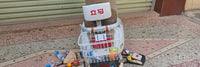 Rear Bike Basket with Lid and Lock, Hand-Woven Rattan Style