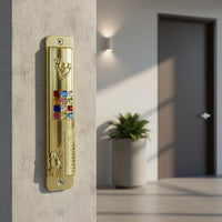 Decorative Mezuzah Door Plaque Inlaid Stones Door Frame Decoration Embossed