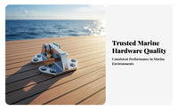 316 Stainless Steel Boat Hinge Sturdy Duty Compartment Door Hinge Mirror Polished Finish for Yacht Owners