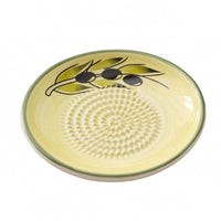 Ceramic Ginger Grater Plate Textured Center Ceramic Grinding Plate Glazed Finish
