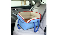 Car Dog Bed with Pockets Cushioned Dog Car Seat Soft for Young Dogs