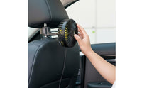 Quiet Operation Back Seat Cooling Fan Adjustable Direction Car Headrest Fan for Backseat Passengers, Kids