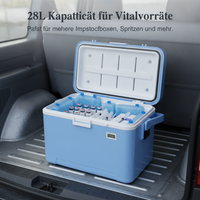 28L Medical Insulated Cooler Box with Ice Packs for Cold Chain Transport