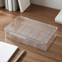 Transparent Glasses Storage Box Desktop Eyeglass Organizer Space-Saving for Desk