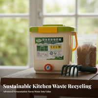 Bokashi Fermentation Container Odorless Natural Soil Enhancer Generator Kitchen Food Waste Composter Airtight Closure Kitchen