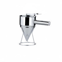 Stainless Steel Batter Dispenser with Stand Takoyaki Batter Dispenser Anti Piston Funnel for Chefs, Culinary Professionals, Bakery, Restaurant