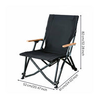 Reclining Camping Chair Lightweight Folding Camp Chair Heavy Duty Outdoor Furniture for Picnic