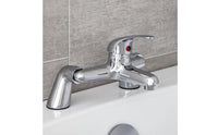 2 Pieces Angled Design Bathtub Faucet Mounting Legs Chrome Finish Faucet Bent Leg Adapter for Bathroom