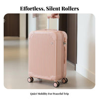 Rolling Suitcase Silent Wheels Trolley Case Sturdy for Vacation, Men, Travelers