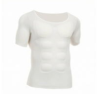 Muscle Shirt with Removable Pads Stretchy Muscle Shirt with Pads for Performers