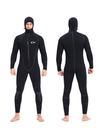 Yon Sub 5mm Hooded Wetsuit with Zipper for Adults, Unisex, Thermal