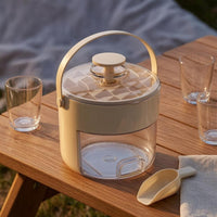 Freezer Ice Tray Container Arched Handle Press-to-Release-Release Ice Container