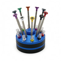 Screwdriver Set with Rotating Holder Rotatable Precision Screwdriver Set Professional Repair Kit for Hobbyists