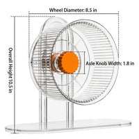 Silent Hamster Wheel with Stand, Hamster Running Wheel with Silent Bearing, Exercise Wheel for Hamsters, Small Animals, Gerbils, Mice
