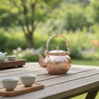 Hammered Copper Tea Kettle Traditional Copper Tea Kettle Handmade Hammered Teapot for Kitchen Display