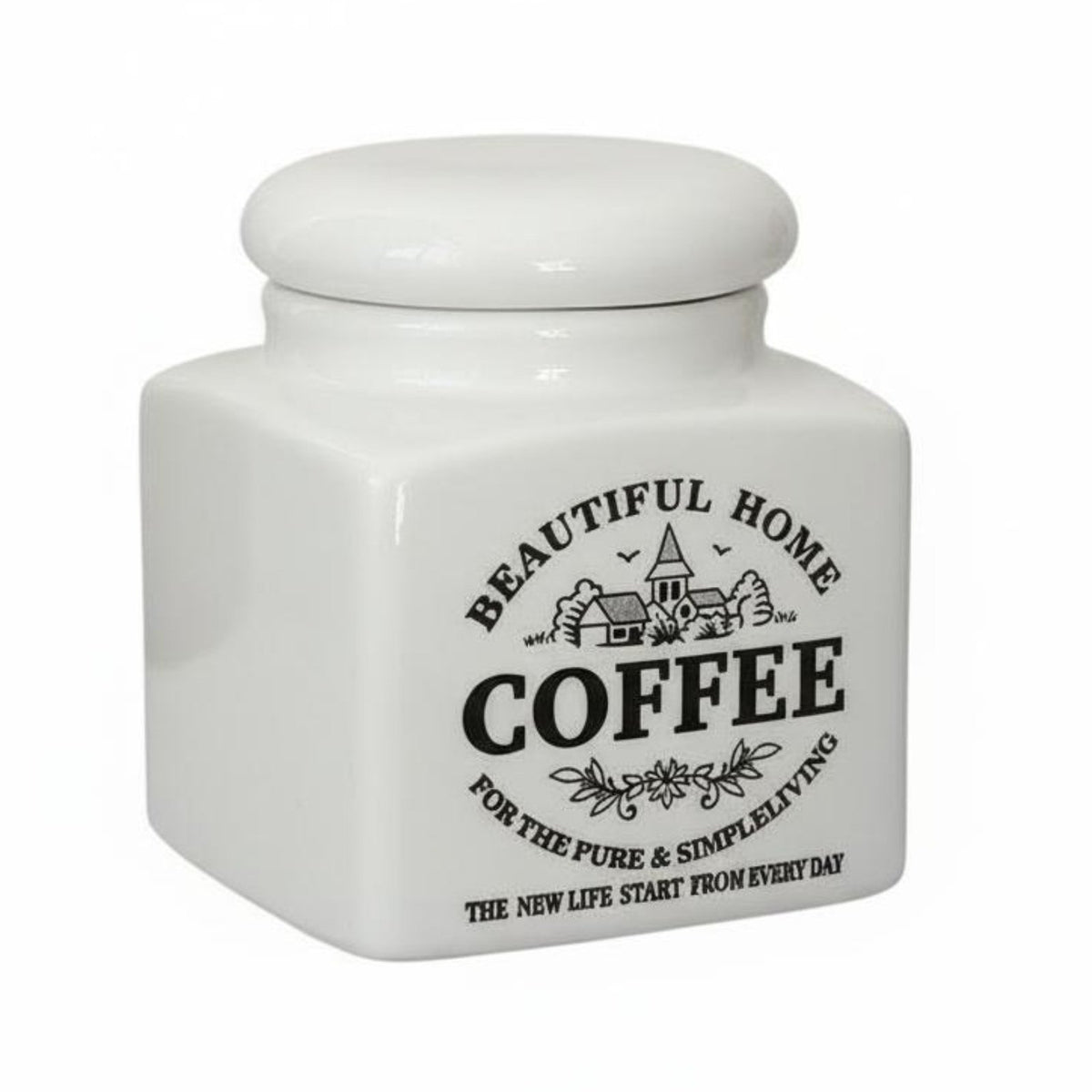Ceramic Storage Jar Versatile Ceramic Canister Easy to Fresh Brew Tea Sugar Container