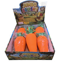 Large Simulation Carrot Squishy Toy, Soft Rubber Stress Relief, Fast Rebound, Food Play