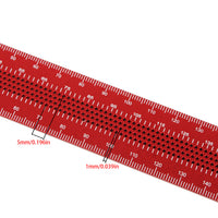 多角度划线尺300mm T型木工划线铝合金划线划线规DIY量具