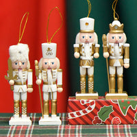 13cm Soldier Nutcracker Wooden Figurine Home Decor