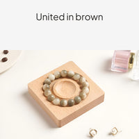Wooden Jewelry Display Tray Beech Organizer Bracelet Holder
