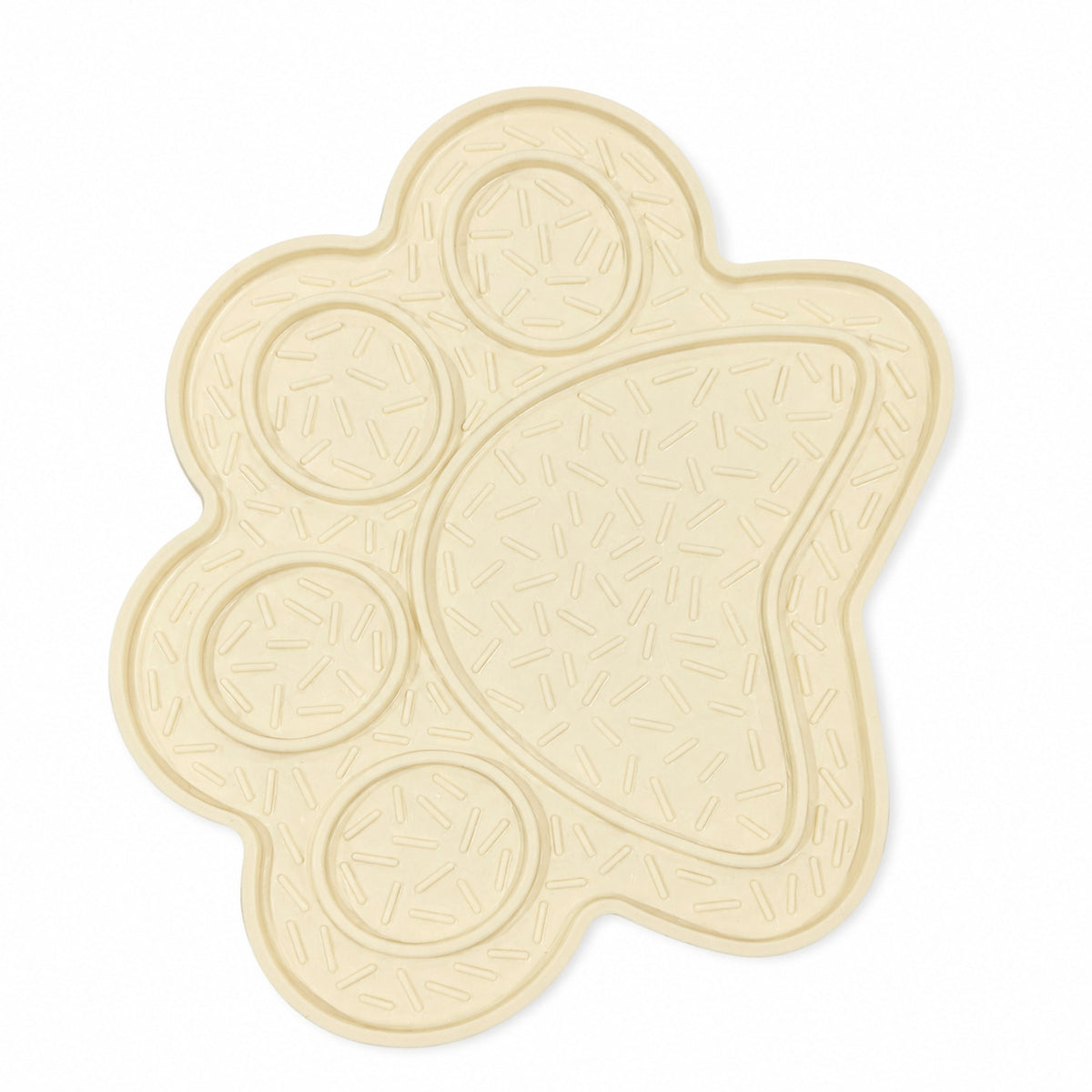 Cream Paw Print Lick