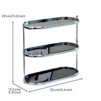 Acrylic Vanity Shelf Space Saving Makeup Display Easily Stands to Clean Household Storage for Desktop