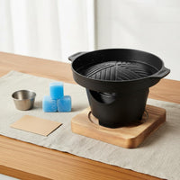 Korean Barbecue Plate Single Serving Mini Personal BBQ Grill Portable for Indoor