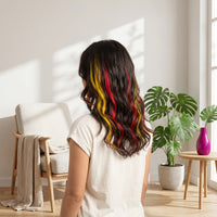 12 Pieces Matte Hair Extensions with Clips Straight Clip-in Hair Extension Silky Clip-in Hairpieces High-Temperature for Cosplayers, Cosplay, Parties, Concerts
