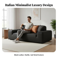Straightrear Sofa Italian Design Couch Light Luxury aesthetic Lounge Seating for Apartment Dwellers, Homeowners, Living Room, Reception Area, Hotel Lobby