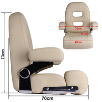 Marine Seat Luxury Waterproof Sun-Proof Upholstered Yacht Pilot Seat