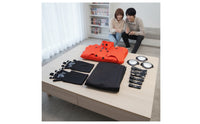 High-Collar Red Long Coat Costume Double-Breasted Anime Cosplay Costume Layered Outfit with Pants Fashionable for Conventions