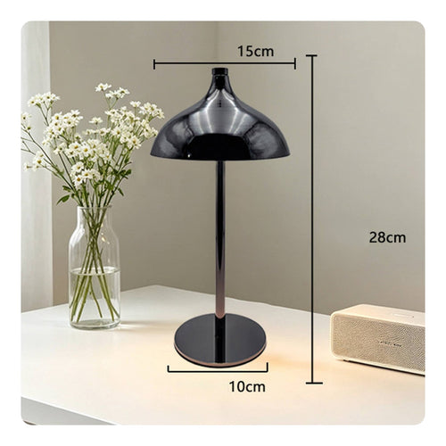 Rechargeable Toadstool Lamp Cordless Portable Toadstool Lamp Compact for Bedroom