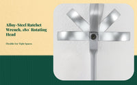 Dual-head ratchet wrench for auto repair