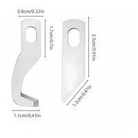2 Pieces Serger Upper Blade Metal Upper Blade High-Quality