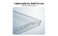 Clear Storage Box Transparent Organizer Box Multipurpose Organizer for Crafters, Hobbyists, Workshop, Craft Room, Garage