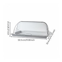 Plastic Dome Cover Tray Stable Base Serving Tray with Lid Shatter-Proof
