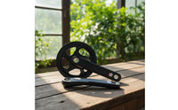 Crankset with 38T Chainring Square Taper 170mm Cycle Crankset Aluminum Alloy for Cyclists, Commuters, Road Bicycling, Folding Bikes